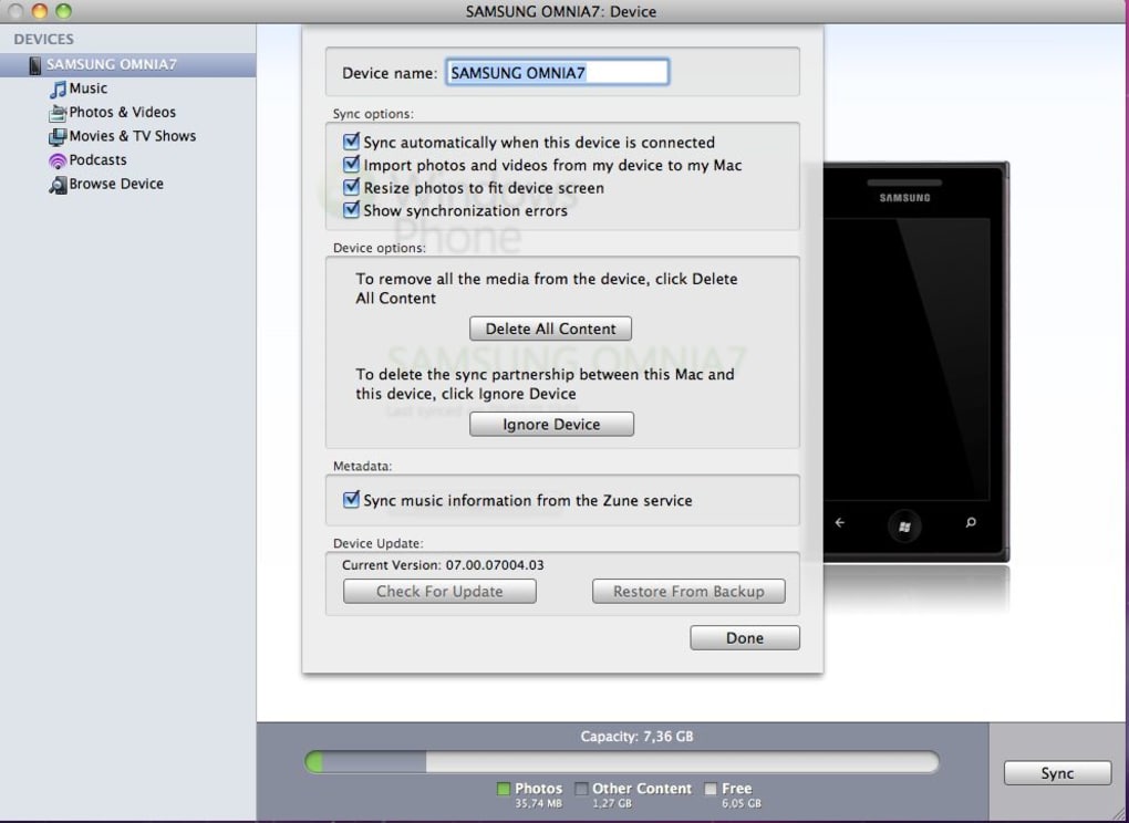 zune software download for mac